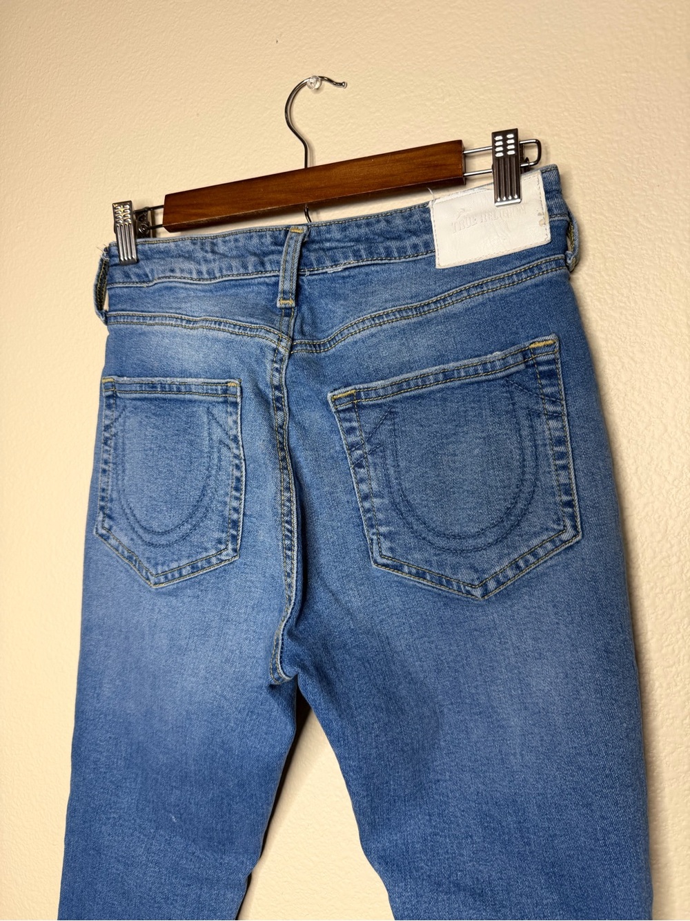 True Religion Women Jennie Curvy High Rise Skinny Jeans 26 Distressed Y2K - Picture 3 of 11